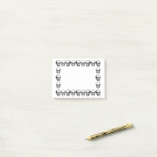 Skulls Post-it® Notes (Op bureau)