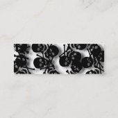 Skulls Profile Cards Mini Visitekaartje (Achterkant)