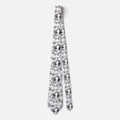 Skulls Pumpkins Broomsticks Bats Halloween Stropdas (Voorkant)