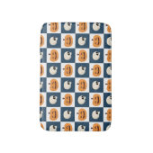 Skulls & Pumpkins Checks Badmat (Voorkant Verticaal)