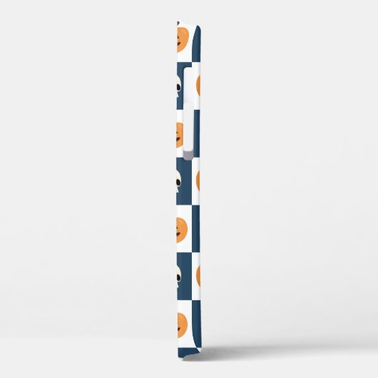 Skulls & Pumpkins Checks Case-Mate iPhone Case (Achterkant / Links)