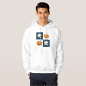 Skulls & Pumpkins Checks Hoodie (Voorkant volledig)