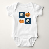 Skulls & Pumpkins Checks Romper (Voorkant)