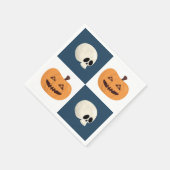 Skulls & Pumpkins Checks Servet (Hoek)