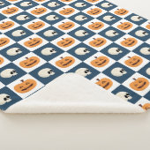 Skulls & Pumpkins Checks Sherpa Deken (3/4)