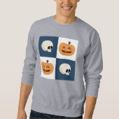 Skulls & Pumpkins Checks Trui (Voorkant)