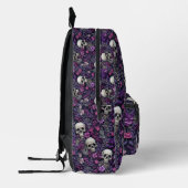 Skulls & Purple Flowers Rugzak (Links)