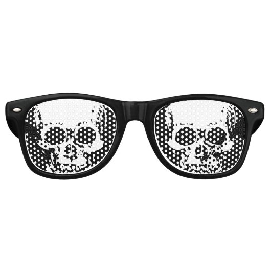 Skulls Retro Zonnebril (Voorkant)