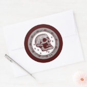 Skulls Ronde Sticker (Envelop)