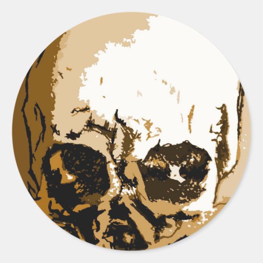Skulls Ronde Sticker (Voorkant)