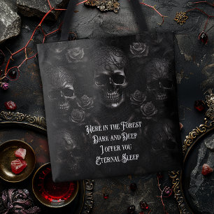 Skulls & Roses Eeuwige Slaap Tote Bag