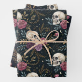 Skulls & Roses Wrapping Paper (In situ)