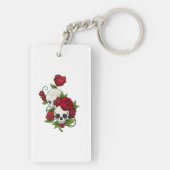 Skulls Rozen Día de Muertos Sleutelhanger (achterkant)