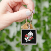 Skulls, Rozen en Dagger Sleutelhanger (Hand)