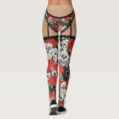 Skulls & Rozen Lingerie (Franse snij) Leggings (Achterkant)