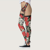 Skulls & Rozen Lingerie (Franse snij) Leggings (Links)
