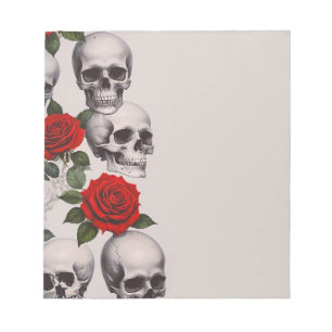 Skulls Rozen Notitieblok