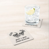 Skulls Rustic Rozen Onderzetters Wedding Skull Par (Insitu)