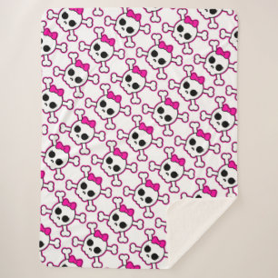 Skulls Sherpa Deken