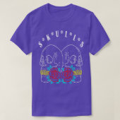 Skulls Skull Skeleton Botten Flowers T-Shirt (Design voorkant)
