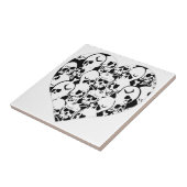 Skulls Skulls en Skulls Black Tegeltje (Zijkant)
