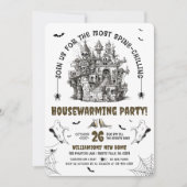 Skulls spookhuis-opwarmende partij kaart (Voorkant)