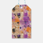 Skulls Stippen Sterren Boho Abstract Patroon Hallo Cadeaulabel (Voorkant)