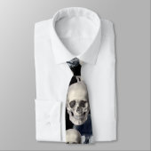 Skulls tegen strepen stropdas (Gebonden)