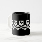 Skulls Tweekleurige Koffiemok (Voorkant links)