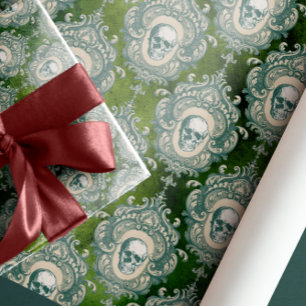 SKULLS VERFRAAIING slinger gotisch Victoriaans Cadeaupapier