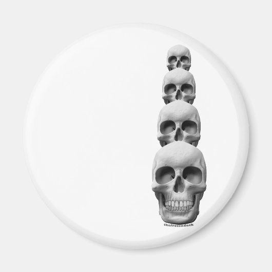 Skulls - verticaal magneet (Voorkant)