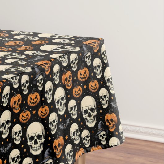 Skulls voor Halloween Tafelkleed (Voorbeeld)