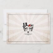 Skulls Vrijgezellenfeest Reisschema Bachelorette R Kaart (Achterkant)