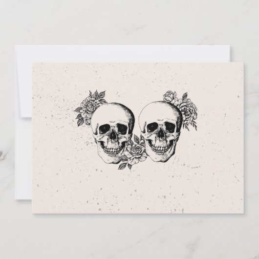 Skulls Vrijgezellenfeest Reisschema Bachelorette R Kaart (Achterkant)