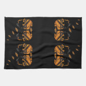 Skulls Wings of Butterflys Theedoek (Horizontaal)