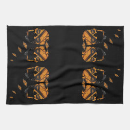 Skulls Wings of Butterflys Theedoek