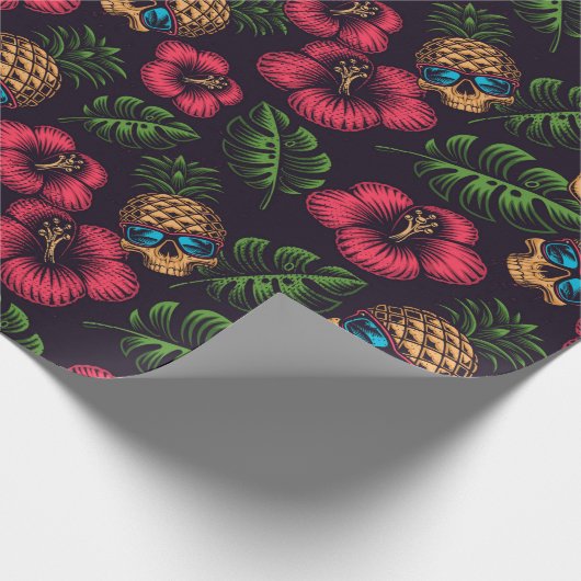 Skulls Wrapping Paper Cadeaupapier (Hoek)