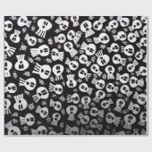 Skulls -wrapping paper cadeaupapier (Vlak)