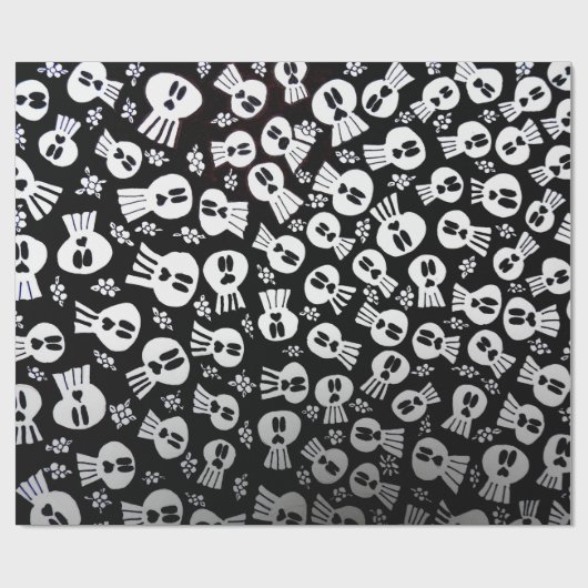 Skulls -wrapping paper cadeaupapier (Vlak)