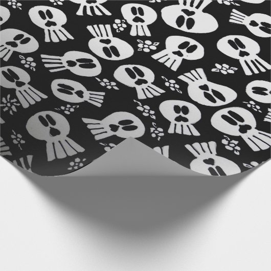 Skulls -wrapping paper cadeaupapier (Hoek)