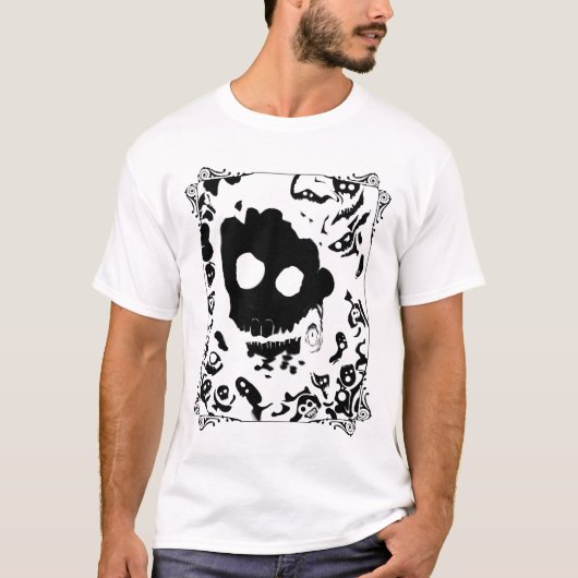skulls_zwart t-shirt (Voorkant)