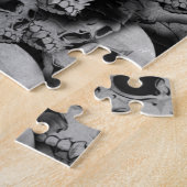 Skulls (zwart-wit) legpuzzel (Zijkant)