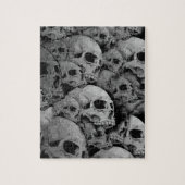 Skulls (zwart-wit) legpuzzel (Verticaal)