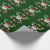Skulls'n Botten kerstpapier Cadeaupapier (Hoek)