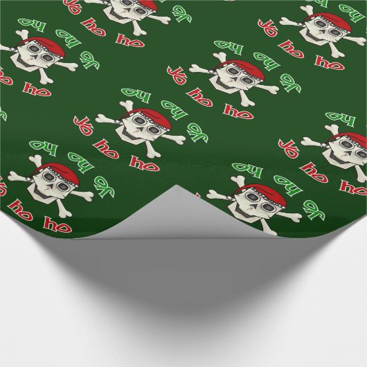 Skulls'n Botten kerstpapier Cadeaupapier (Hoek)