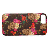 Skulls'n Rozen Pattern Case-Mate iPhone Case (Achterkant (Horizontaal))