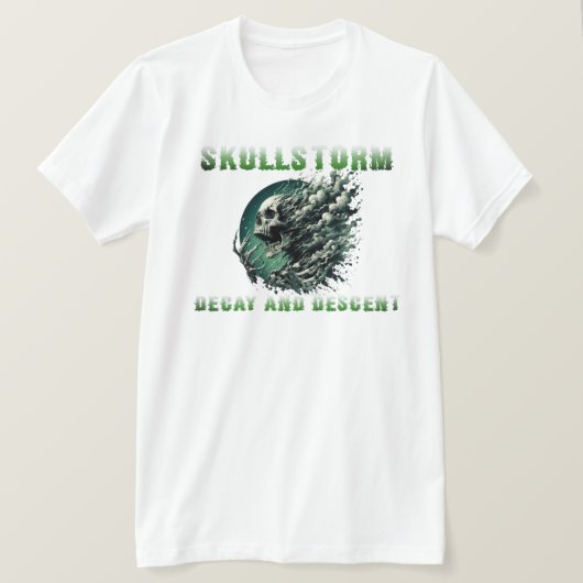 SkullStorm: verval en afdaling T-shirt (Design voorkant)