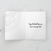 Skullthulhu Angstige Gele Verjaardag Kaart (Binnen)