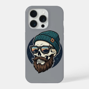 Skully beanie hipster. iPhone 15 pro case
