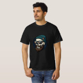 Skully beanie hipster. t-shirt (Voorkant volledig)